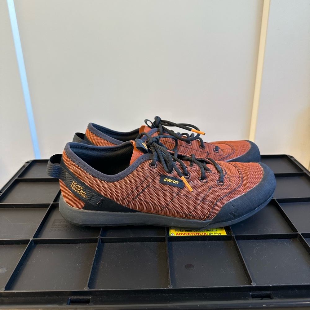 Black Diamond Men's Orange and Black Shoes